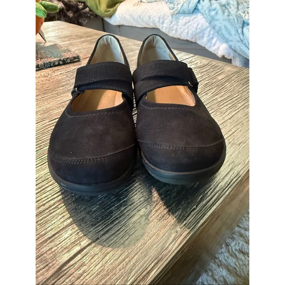 Hartjes Black Suede Mary Janes sz 9 EUC - Picture 5 of 9